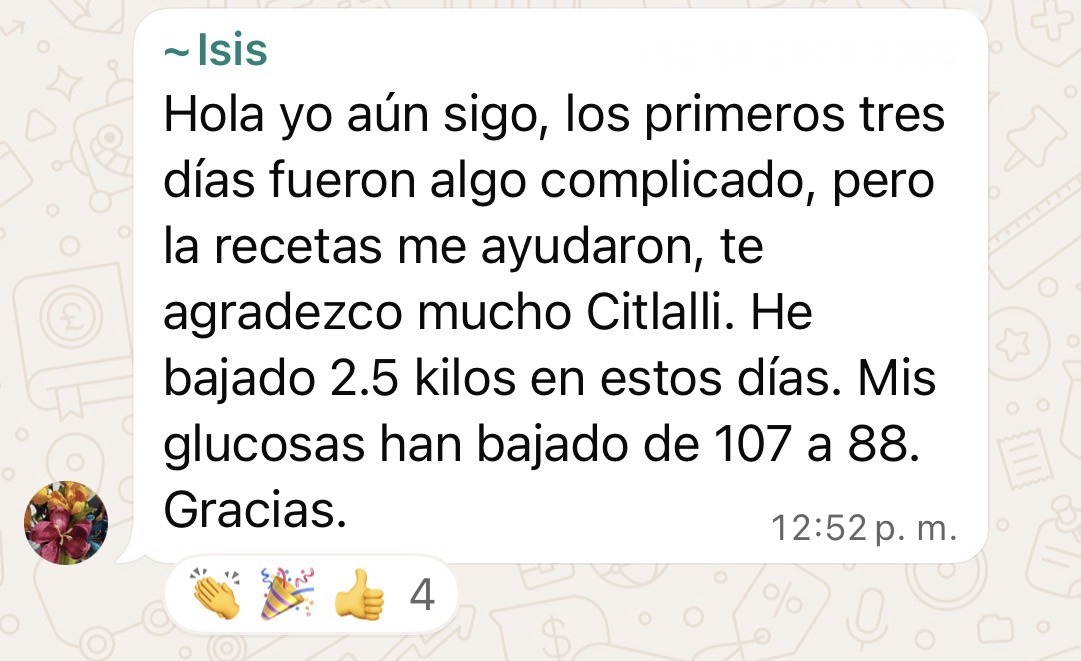 Testimonio de mentorada de PlanGluco
