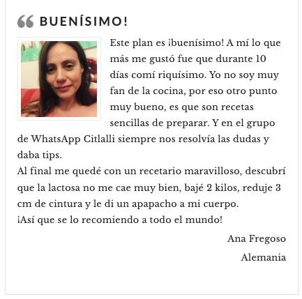 Testimonio de mentorada de PlanGluco
