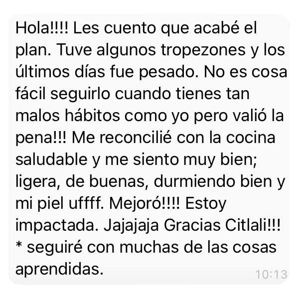 Testimonio de mentorada de PlanGluco